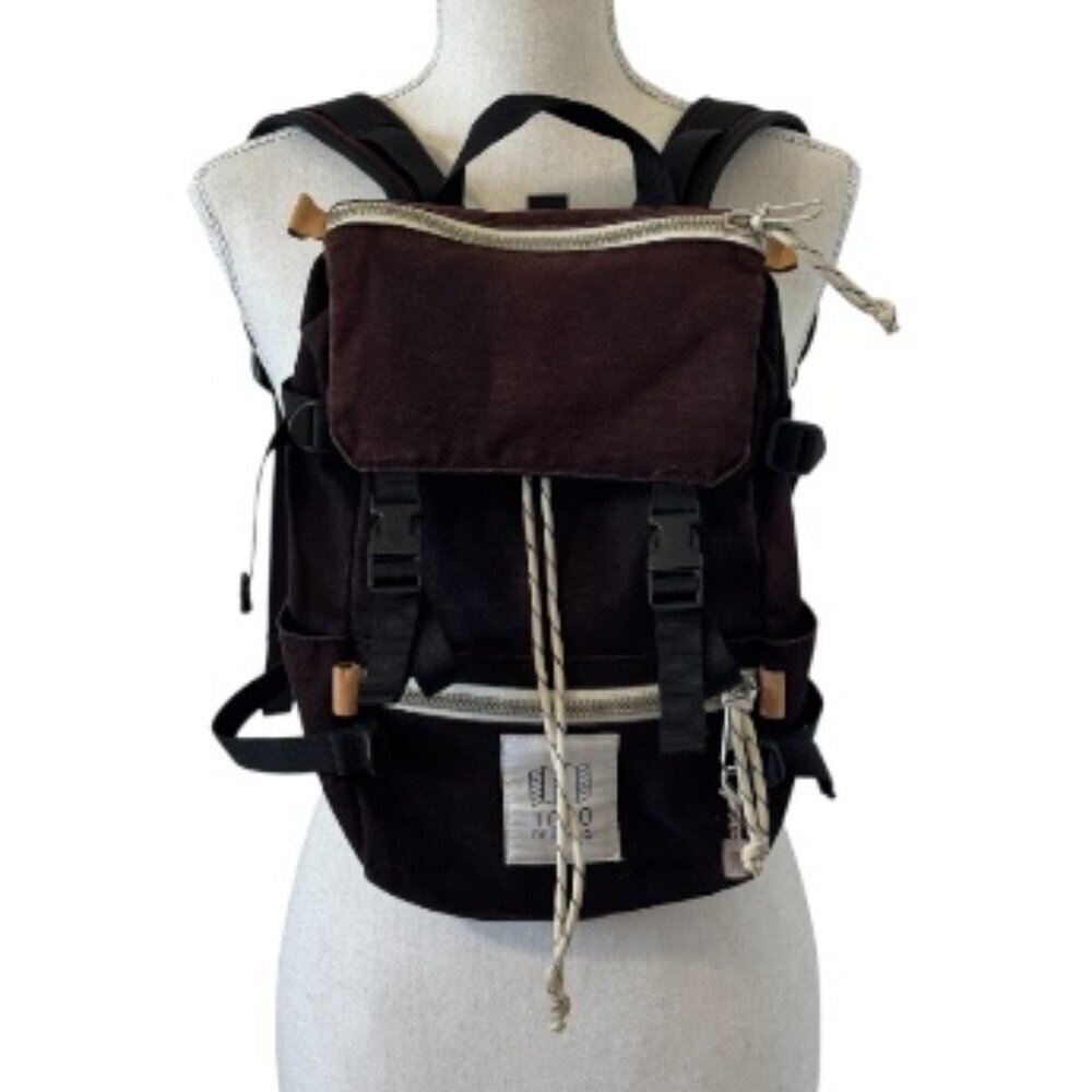 Topo Designs Backpack Women's Size Small Black Purple